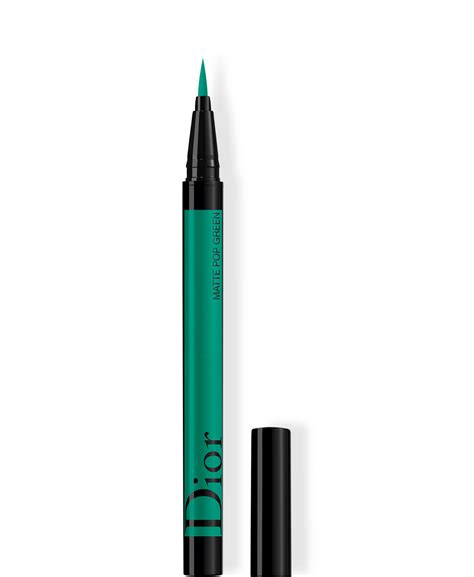 dior matte pop green eyeliner|diorshow stage liner.